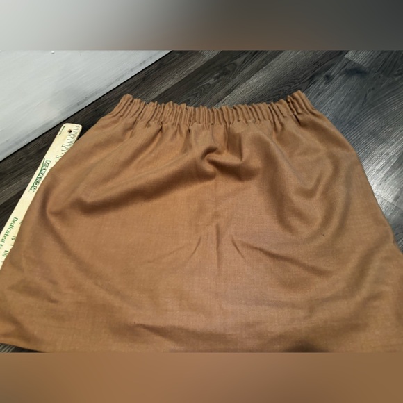 J. Crew Camel Mini Skirt wool blend fall neutral minimalist short size 6 - Picture 4 of 11